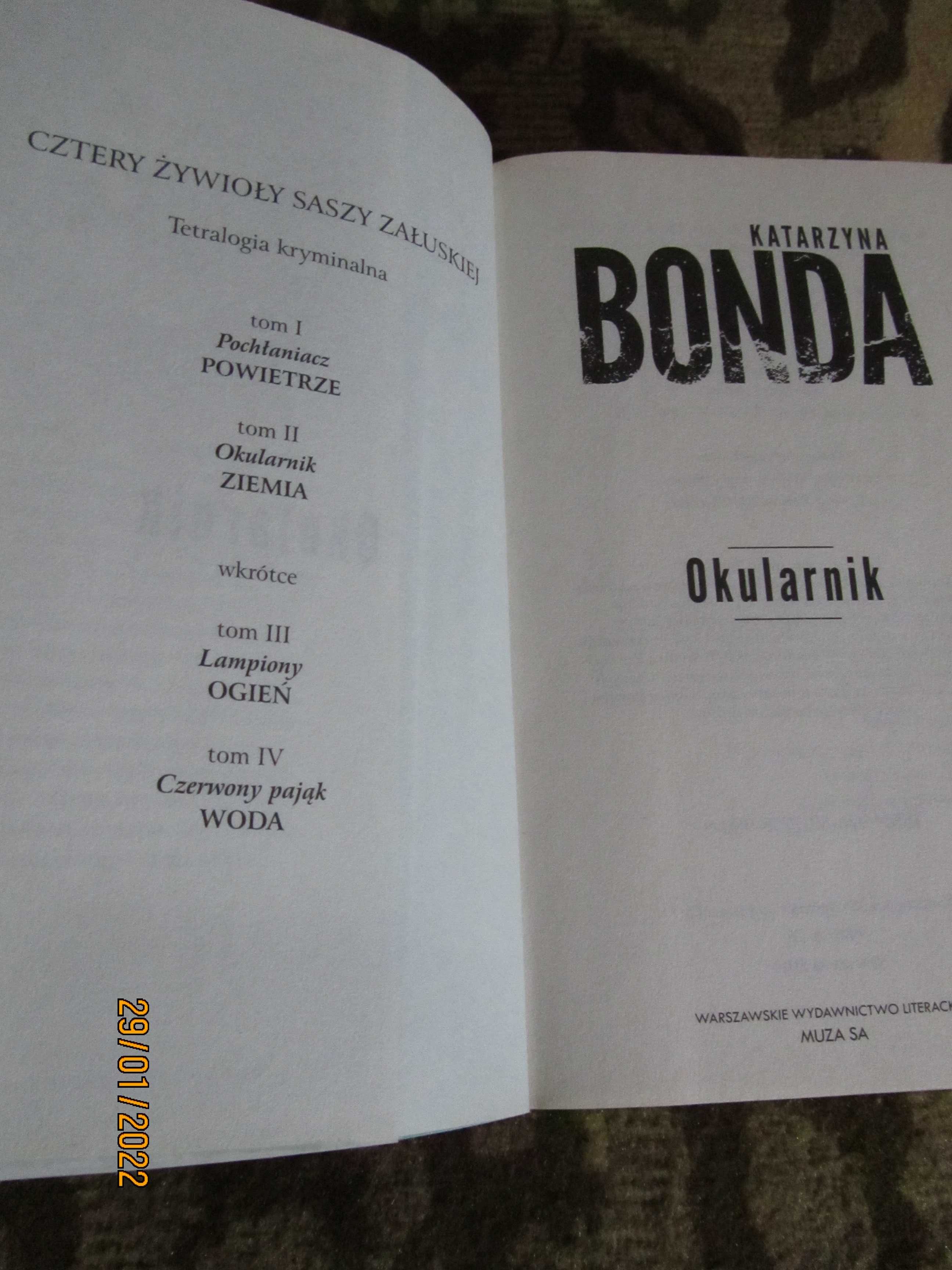 Okularnik-Bonda, książka stan bdb