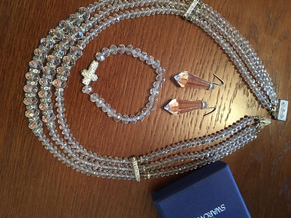 Kolia komplet krysztaly Swarovski