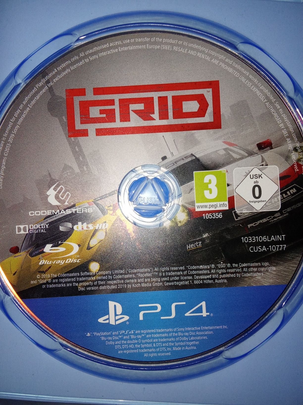Jogo "Grid: Day One Edition" para a Playstation 4