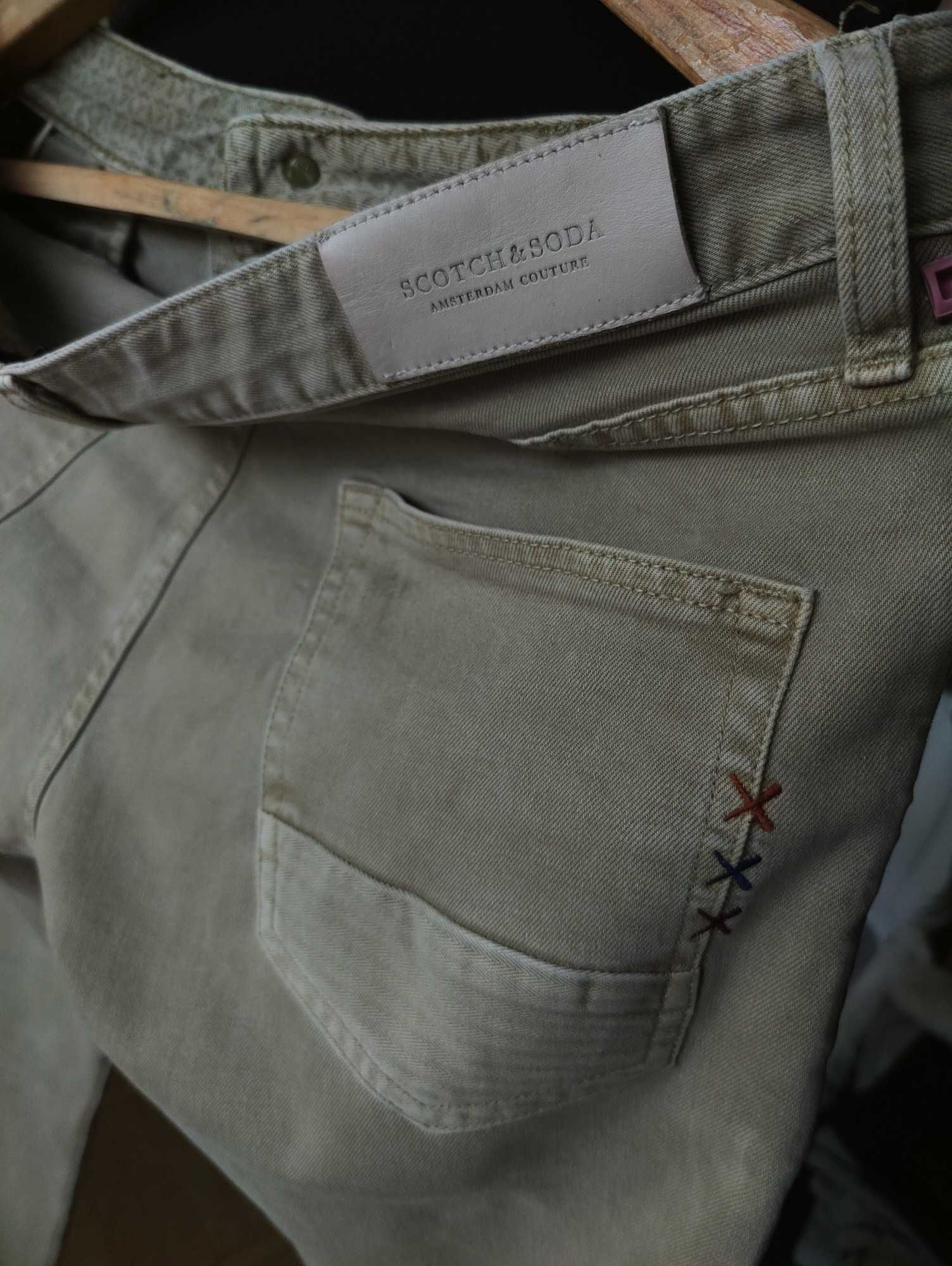 Джинсы Scotch&Soda Ralston jeans Дания w31 stretch khaki.