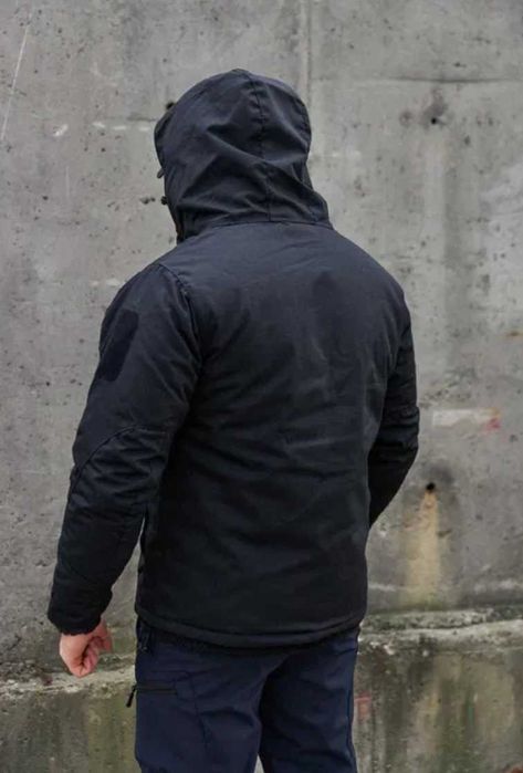 Армійська тепла зимова куртка чорна тактична зимова куртка M65 до -20⁰