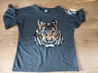 Koszulka z Tygrysem cekinowa Tu Kids 140 cm