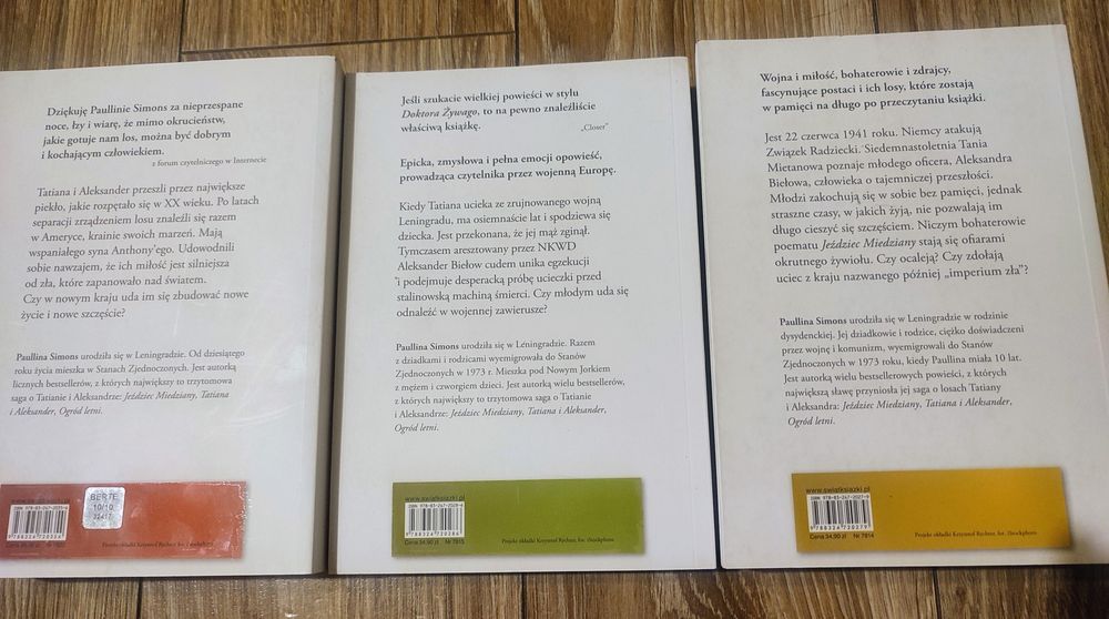 Paullina Simons "Jeździec miedziany"- trylogia