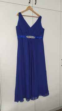 Sukienka niebieska długa XXL