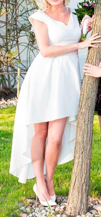 Sukienka biała + 2 paski