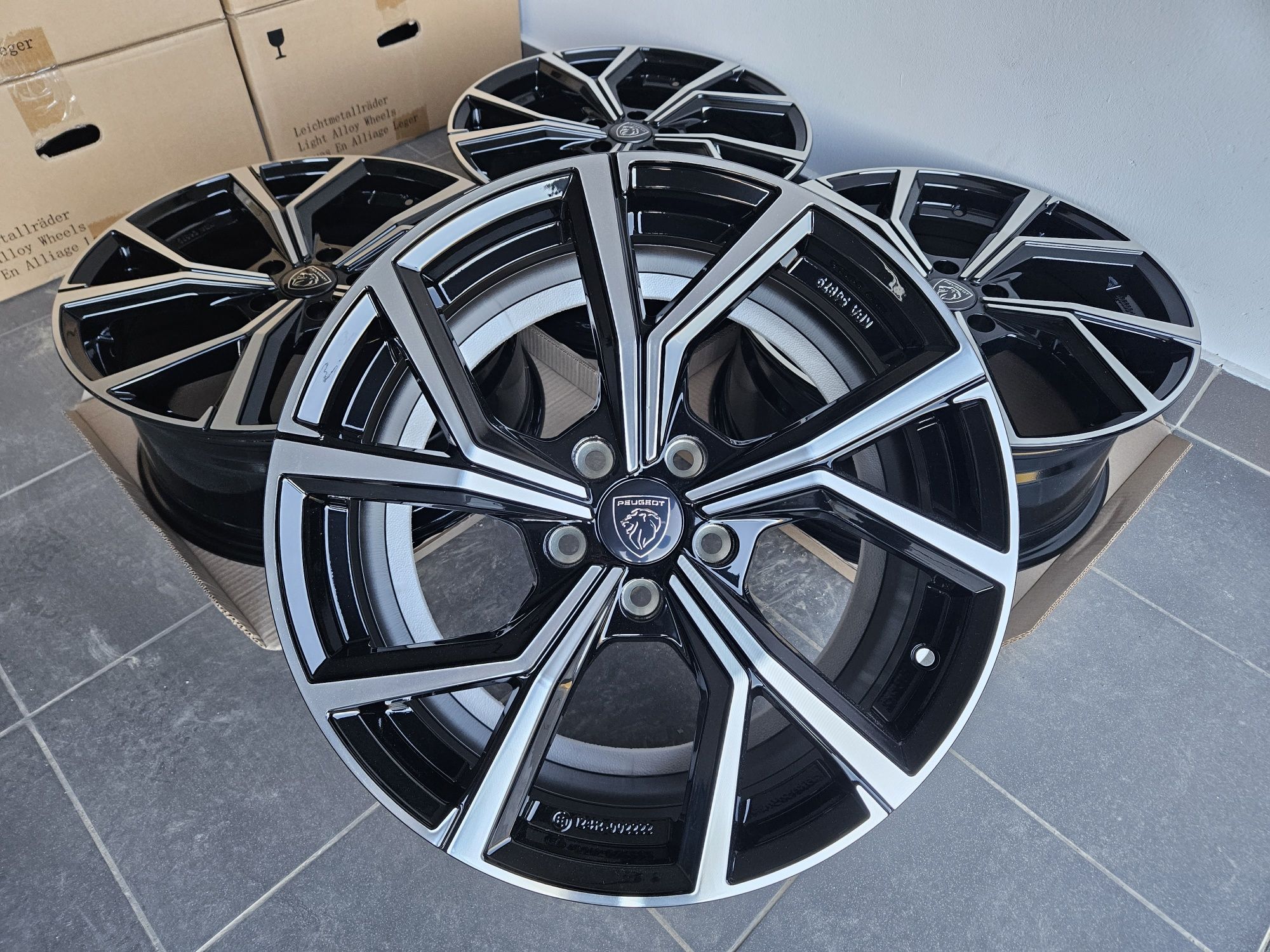 PEUGEOT 17 " Nowe 5x108 Felgi 308 Partner 508 Rifter 3008 Czarne 5008