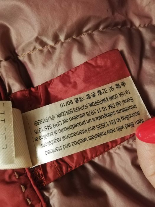 bezrękawnik puchowy massimo dutti m 38 s 36 bordo kamizelka m 38