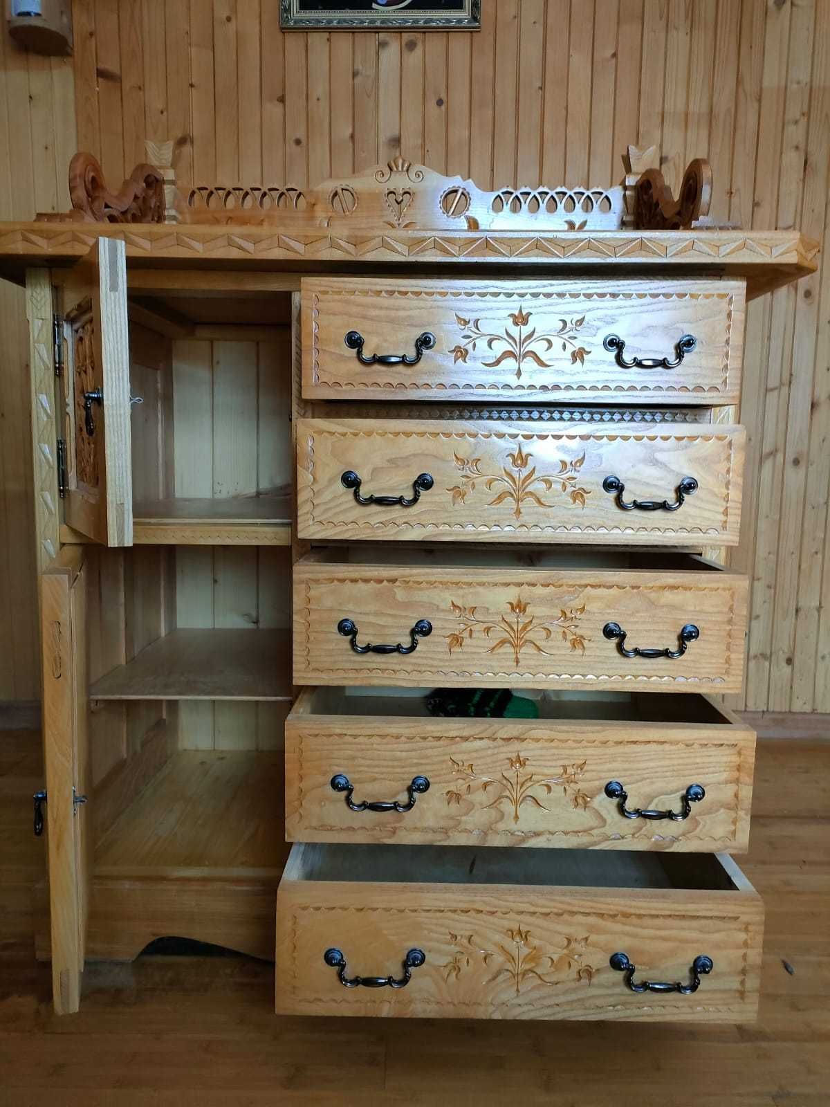 Komplet mebli komoda i szafa. Piękna szafka -Gratis.