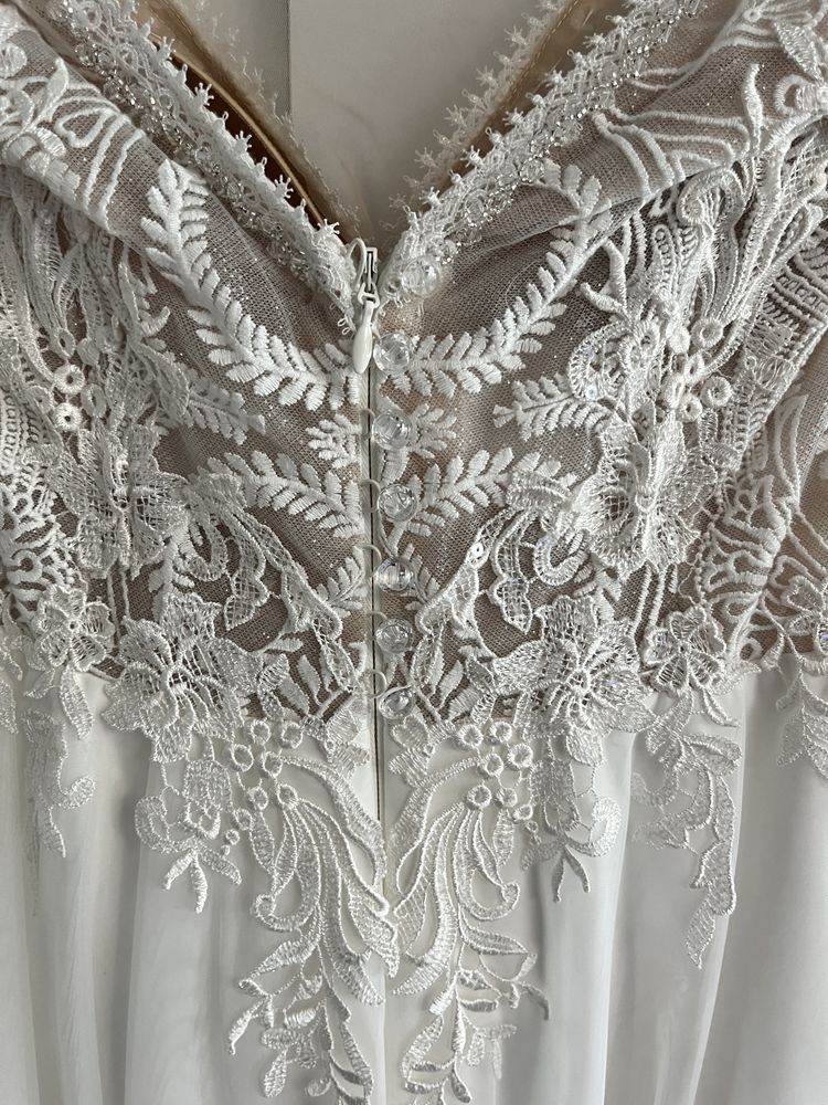 Przepiękna suknia w stylu boho/rustykalnym