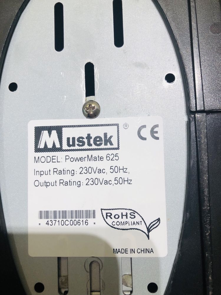 Стабілізатор напруги Mustek PowerMate AVR 625VA