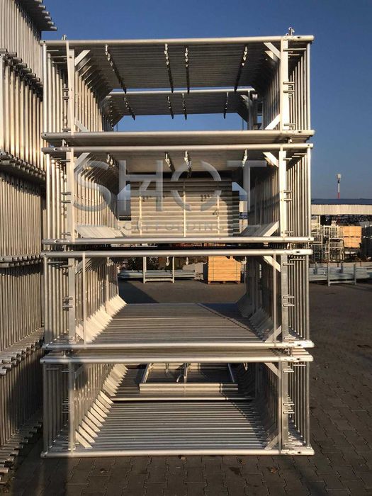 Lekkie, aluminium rusztowanie  typ PLETTAC ~105m2 podesty 2,5m