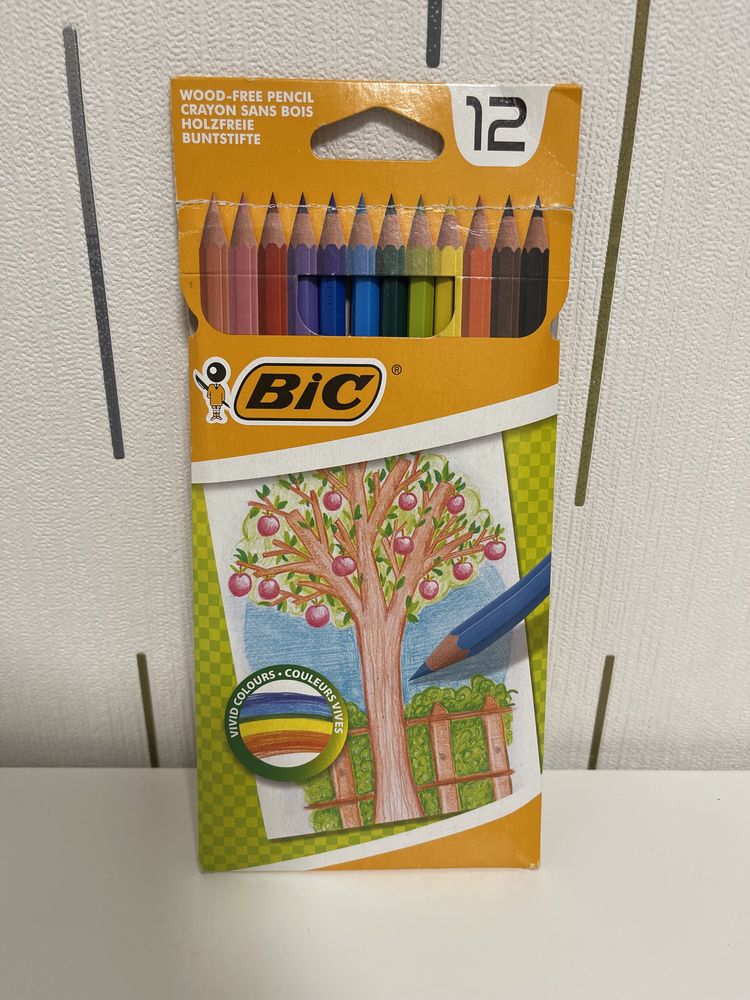 BIC кольорові олівці 12 кольорів