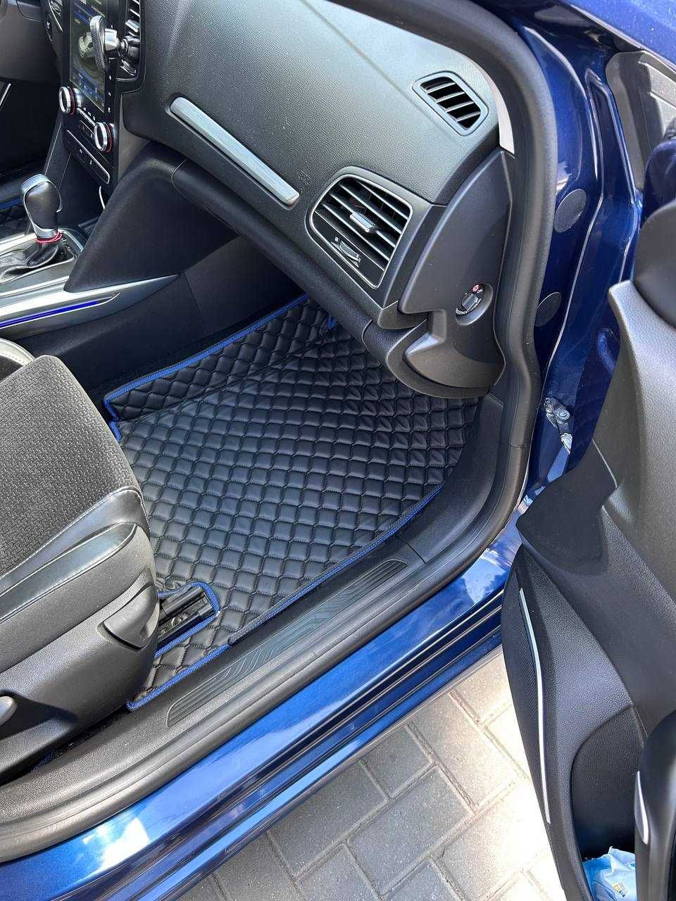 Коврики в салон екошкіра экокожа з бортиками для Audi Bmw Kia Skoda