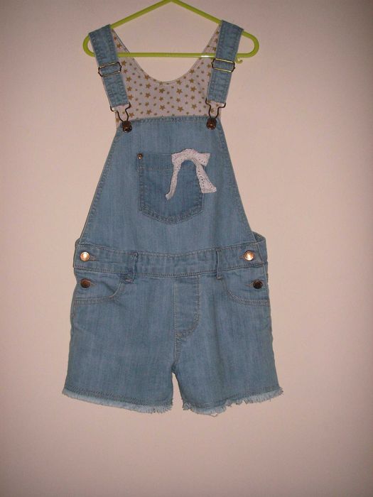 Calção Jardineira Ganga da Lanidor T/8 Anos