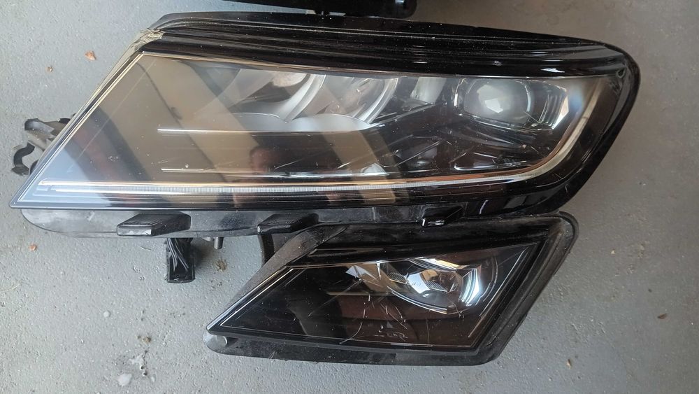 Lampy przednie skoda kodiaq lewa prawa full led