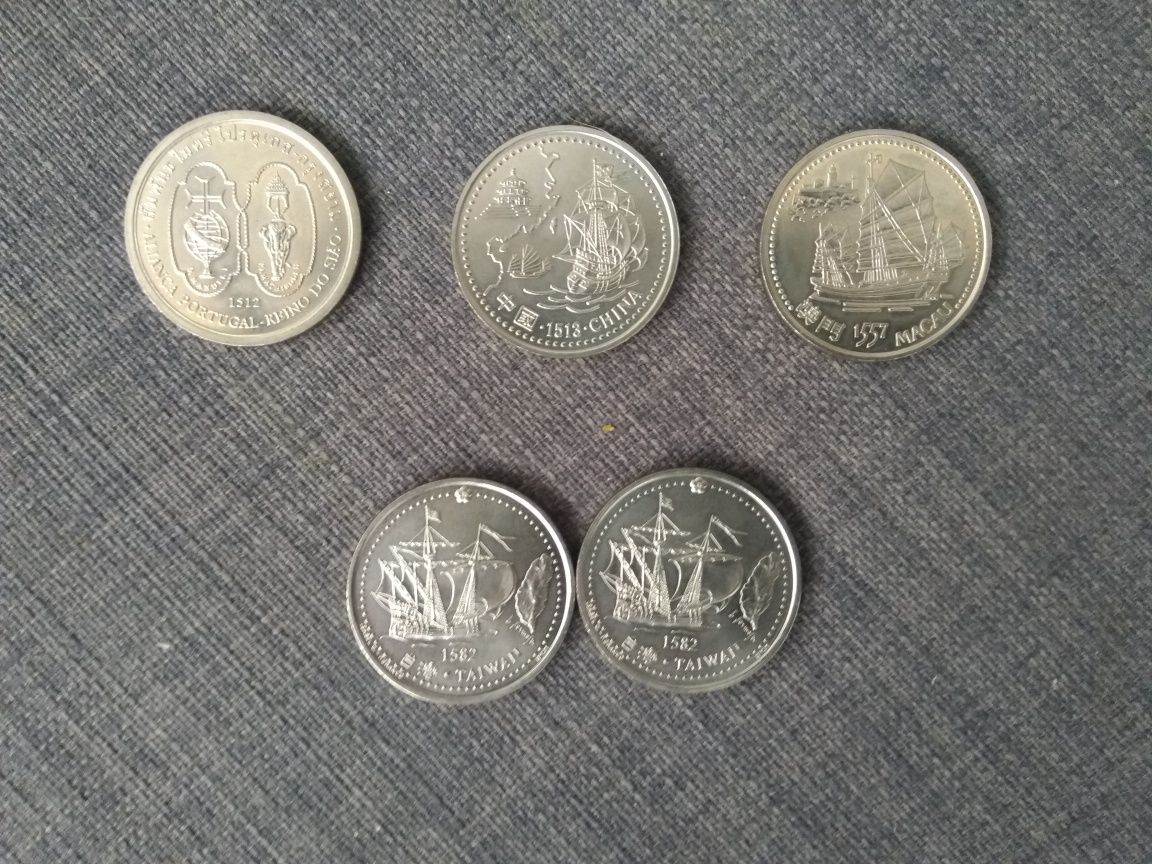 Moedas comemorativas Descobrimentos 1996,série completa.