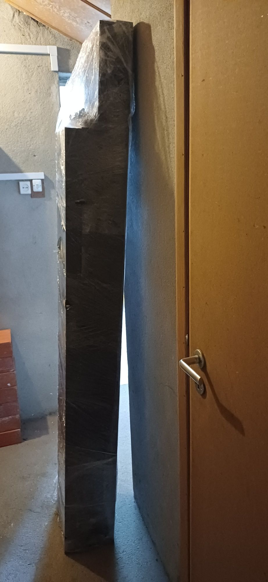 LACK - Estante de parede, preto-castanho, 30x190 cm