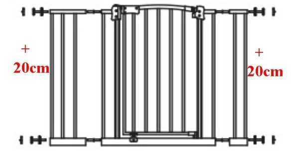 Barierka, bramka bezpieczna Maxigate 113-122cm - jak nowa w kartonie