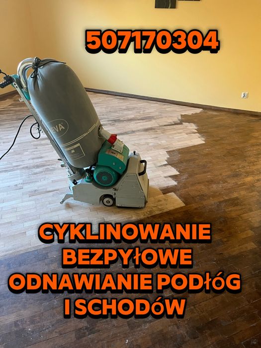Cyklinowanie podłóg i schodów drewnianych