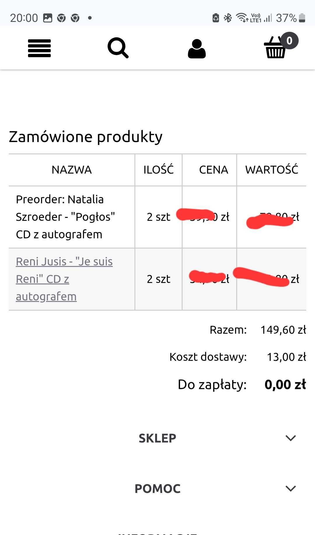 Reni Je Suis, francuskie przeboje płyta CD, autograf