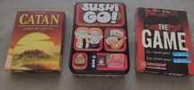 Sushi Go, Catan jogo de cartas e The Game