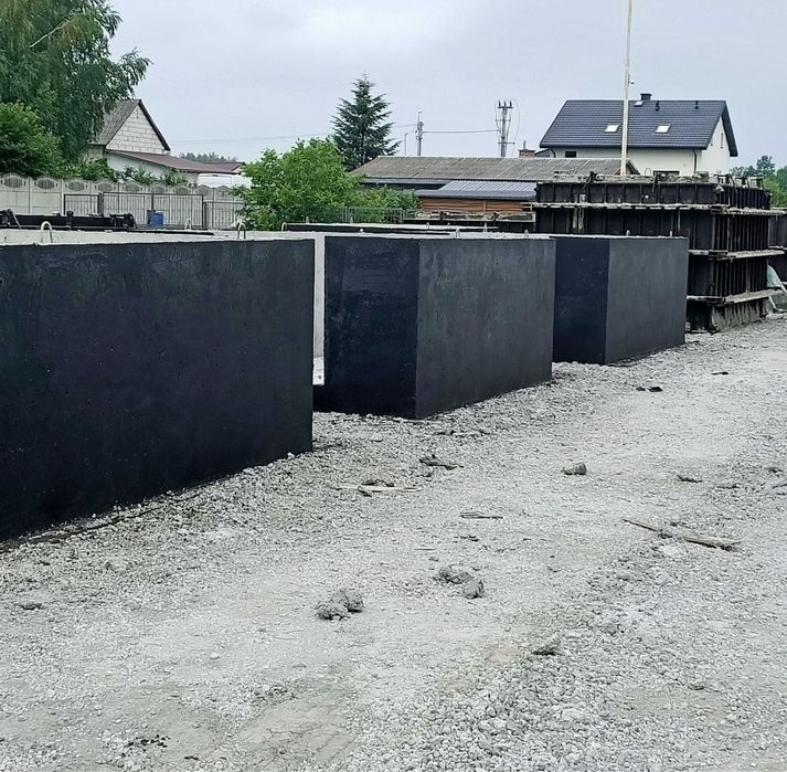 Szambo betonowe 10m3 zbiornik na wodę deszczową PPOŻ Kanał Piwniczka