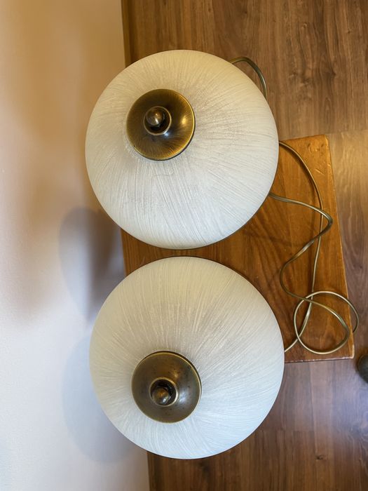 Dwie Lampki nocne kolor metalowy brąz