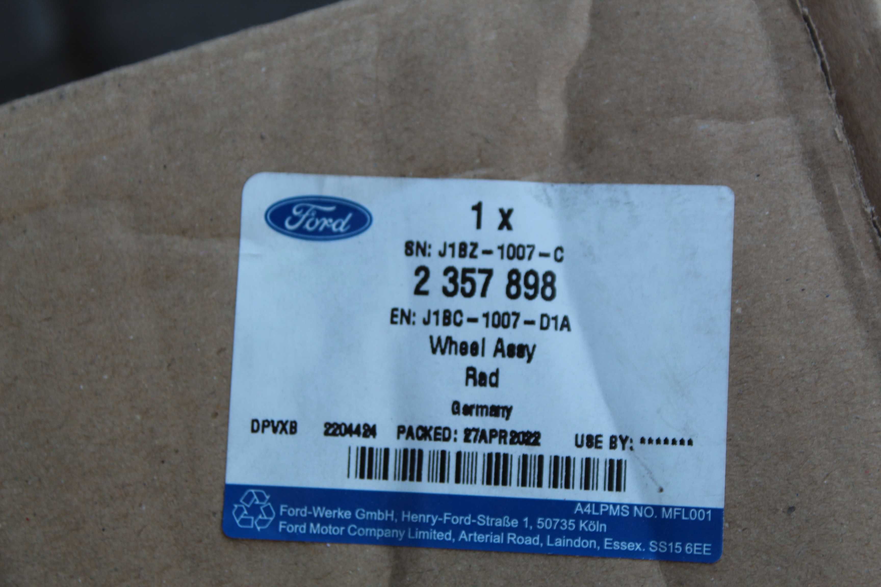 NOWA FELGA FORD Fiesta Mk7 Mk8 EcoSport 4x108 17'' 7J ET42,5