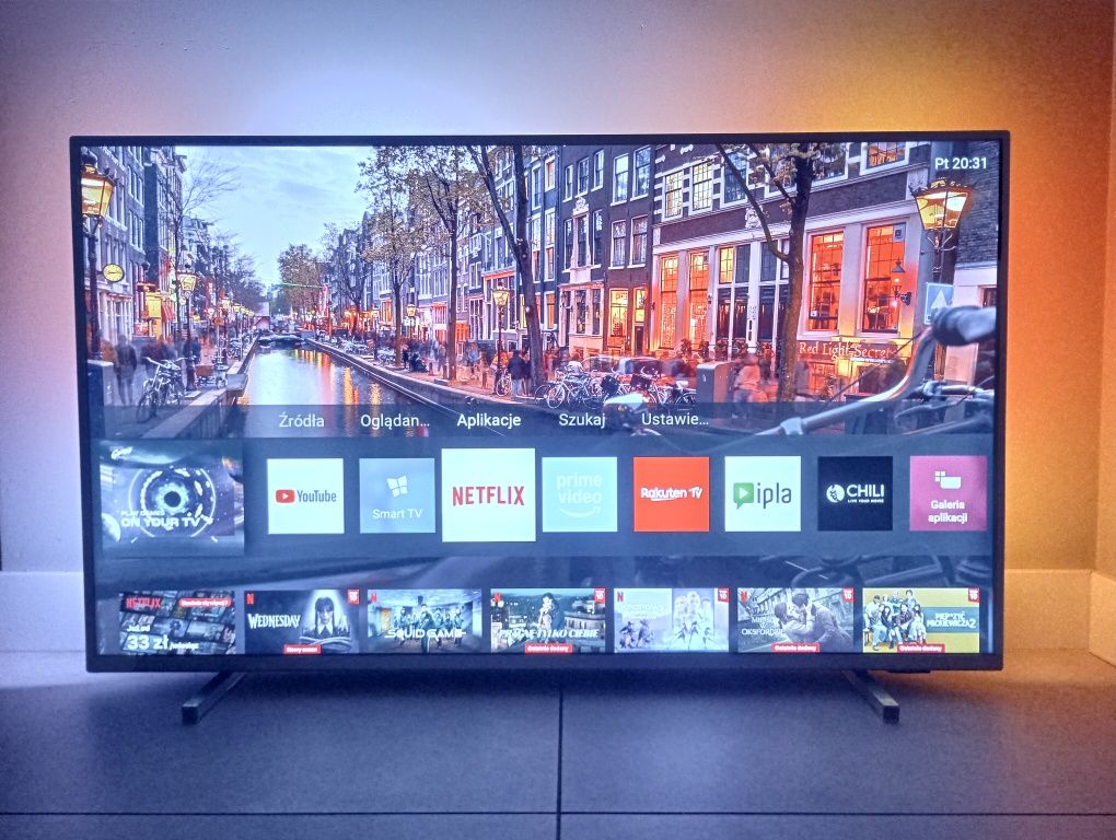 Philips 50', 4K-UHD, Ambilight, Dvbt2, HDR, Bluetooth, Smart TV