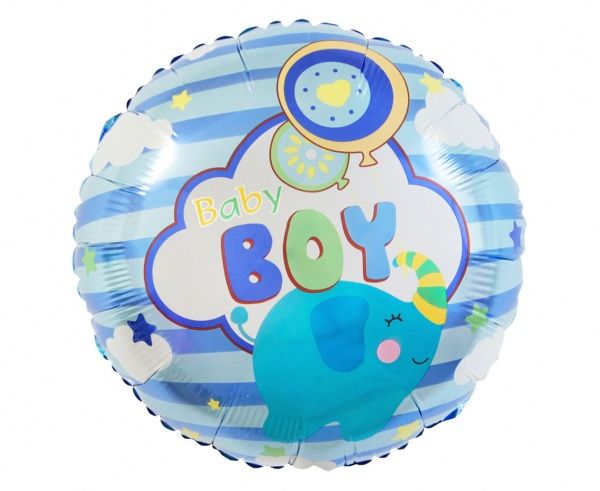 Balon foliowy Baby Boy, 18" baby shower, chłopiec, narodziny