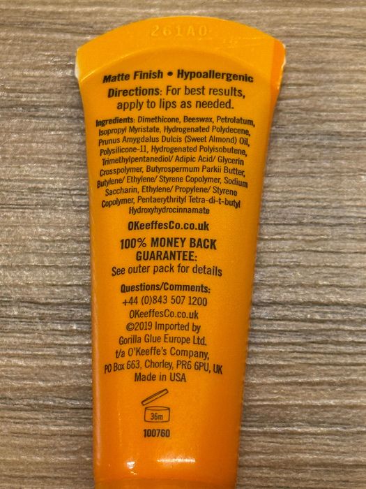 Бальзам для губ | O'Keeffe's | 8 мл | новий