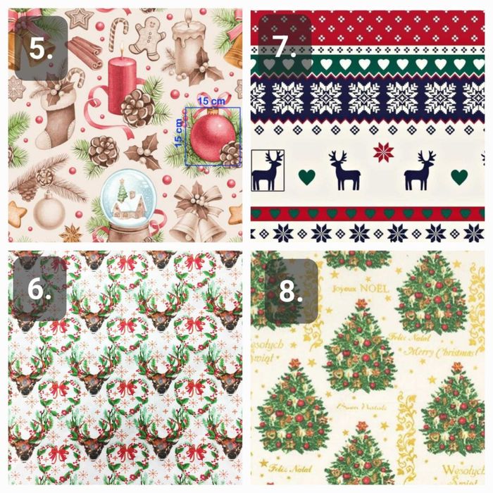 Bieżnik bawełniany świąteczny