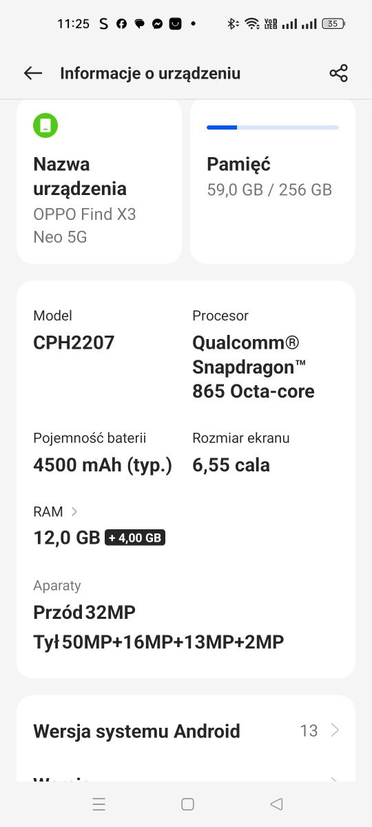 Oppo find X3 neo 12/256