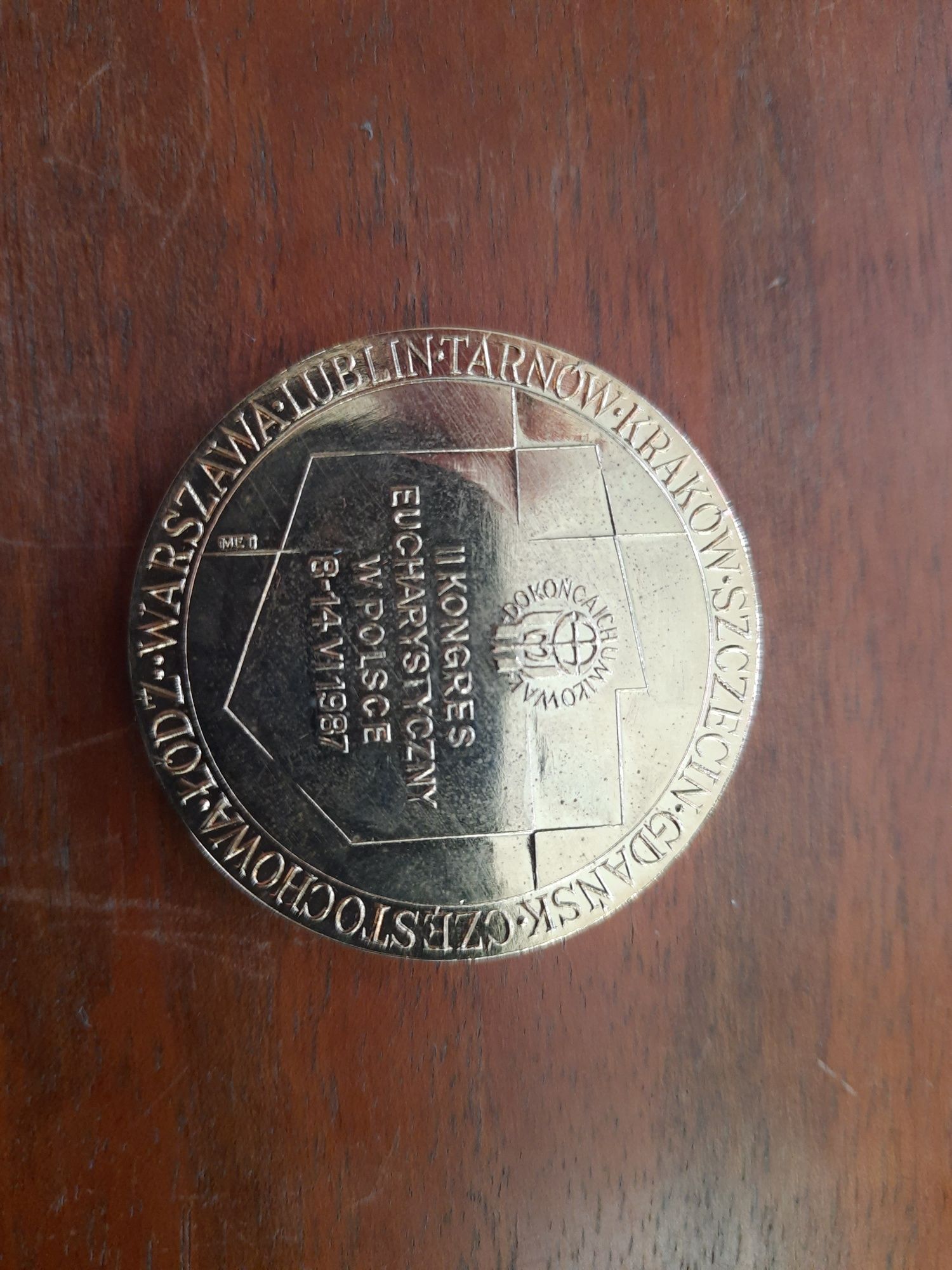 Medal Jan Paweł II 1987 r. II Kongres Eucharystyczny.