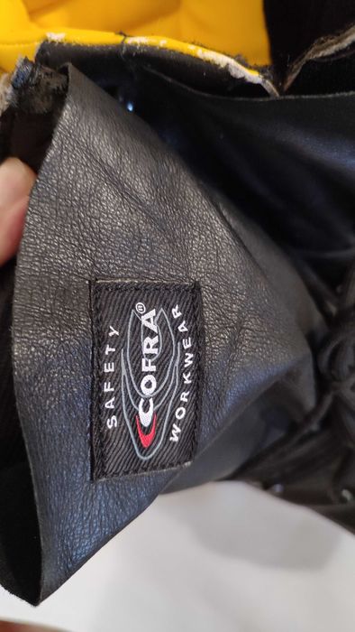 Захисні черевики Cofra з натуральної шкіри чорні ботинки