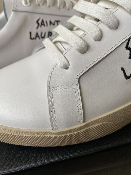 38 - 45 В НАЯВНОСТ УНІСЕКС ! SAINT LAURENT  Sneakers Embroidered Logo