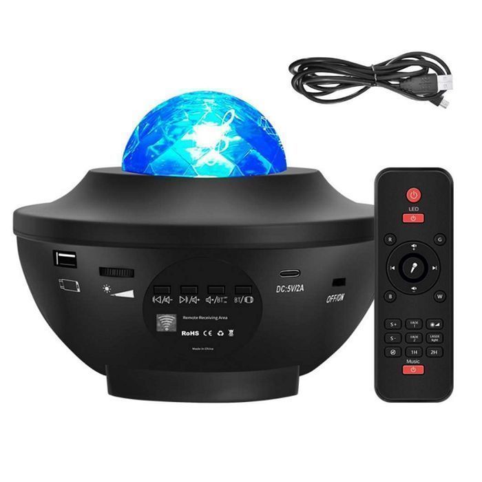 Projektor Gwiazd Rzutnik Nieba Lampka Nocna LED Głośnik Bluetooth