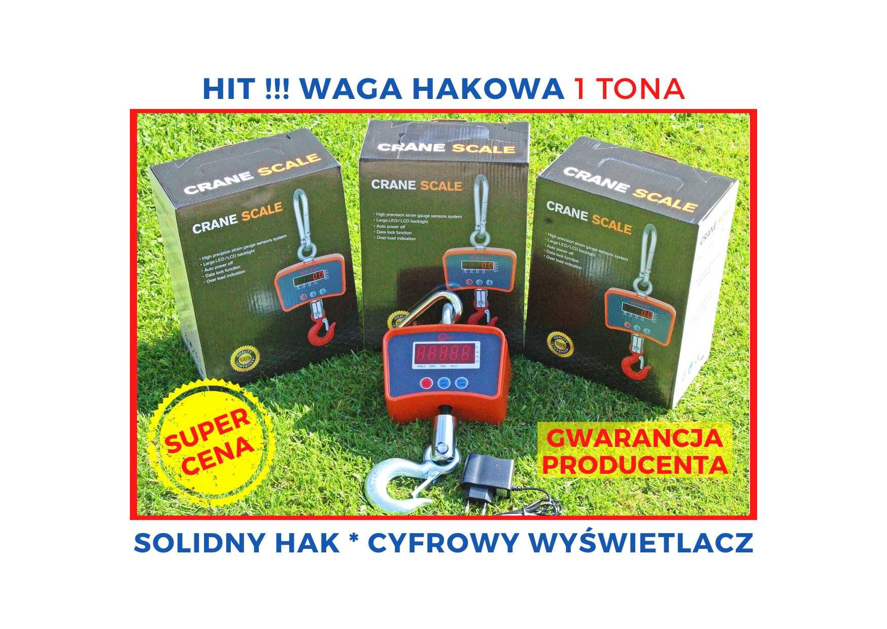 Wagi hakowe 1000kg Waga hakowa 1t elektroniczna Wysyłka