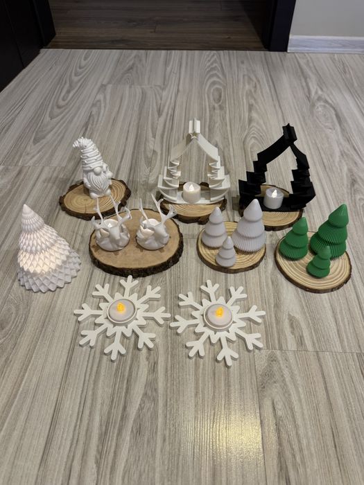 Świateczne  wyroby dekoracja z 3d i inne prezent figurka niespodzianka