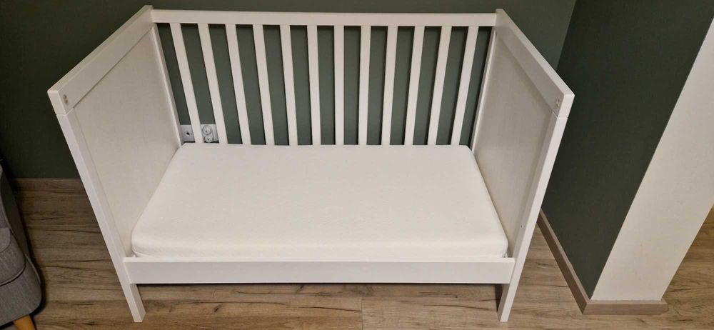Łóżeczko IKEA SUNDVIK 60x120 + materac / stan idealny