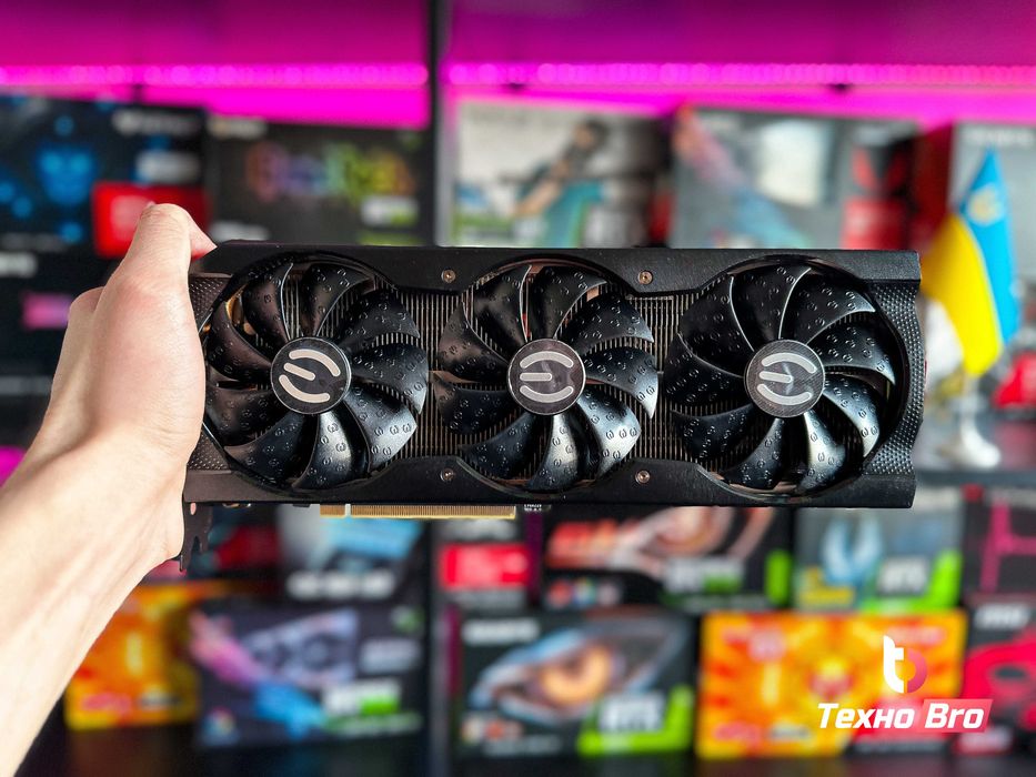 Гарантія! RTX 3060 TI 8GB EVGA FTW3 Ultra ігрова відеокарта ТехноБро