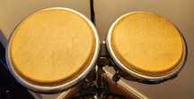Bongos com suporte e saco medeli