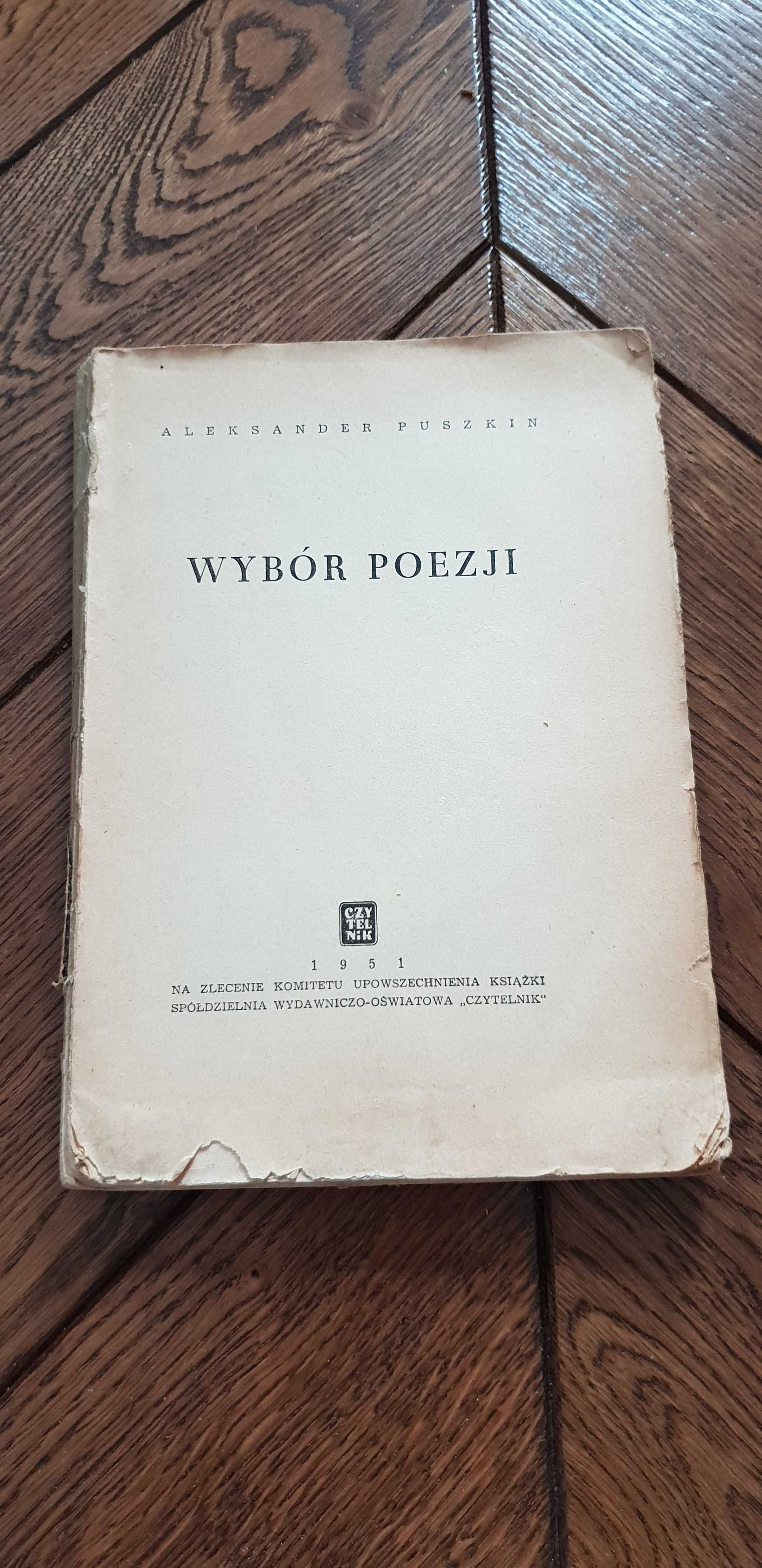 Książka rok 1951 "Wybór poezji" Aleksander Puszkin