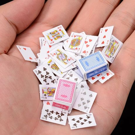 VENDO pack de 2 baralhos de cartas miniaturas