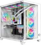 EMPIRE GAMING CL-242 obudowa PC ATX ARGB biała 7x 120mm 3-pin 5V MB