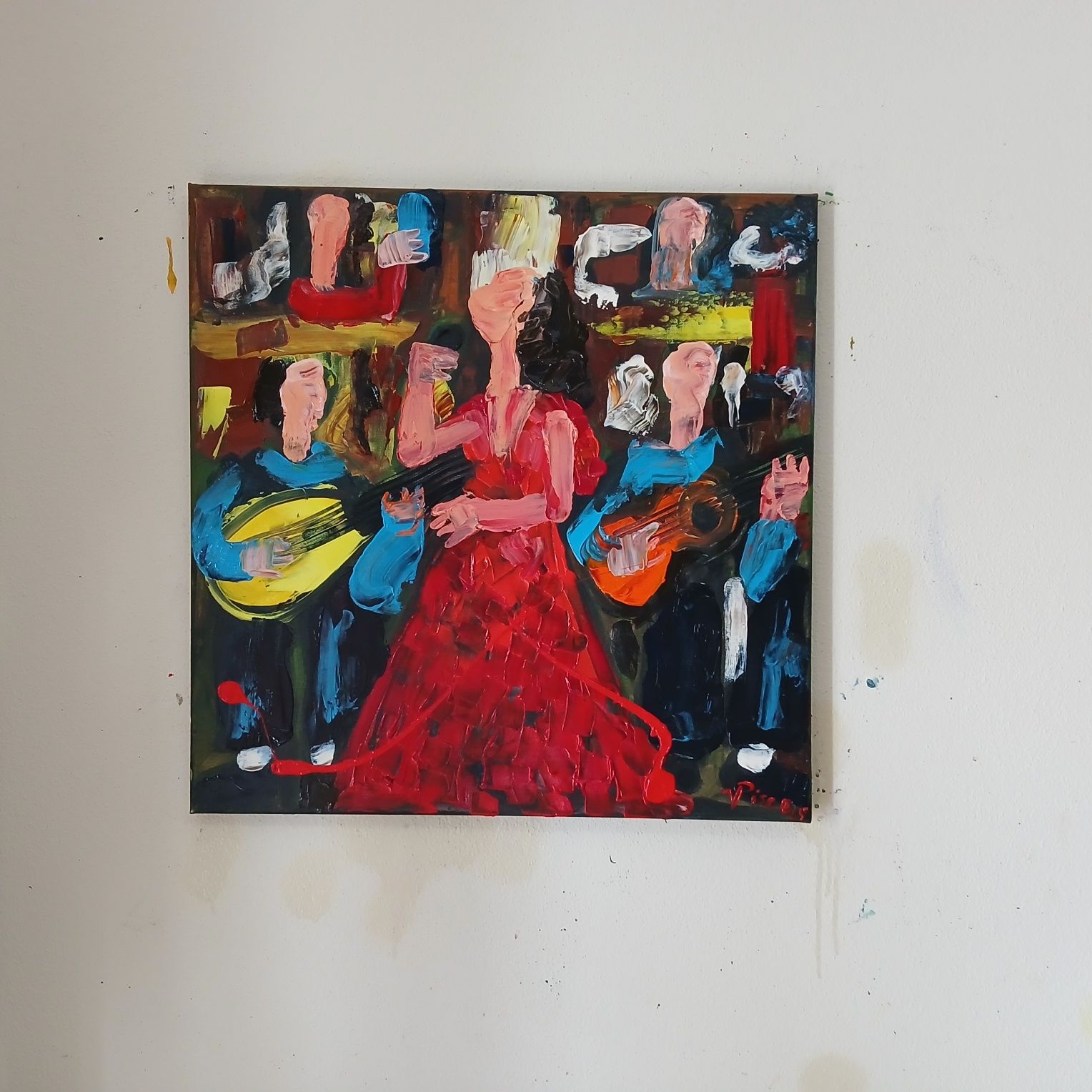 Acrílico sobre tela, 50x50cm, 2025