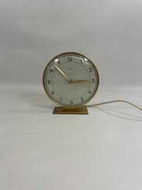 Zegar kominkowy mosiężny Mauthe Synchron z lat 60-tych