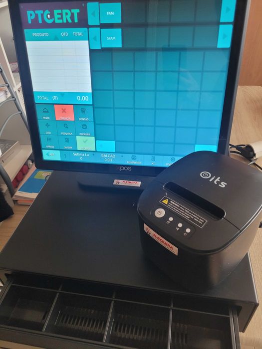 Caixa registadora quase nova — pouco uso!