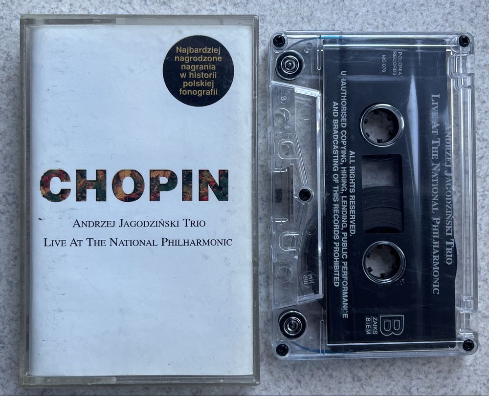 Andrzej Jagodziński Trio Chopin. Kaseta