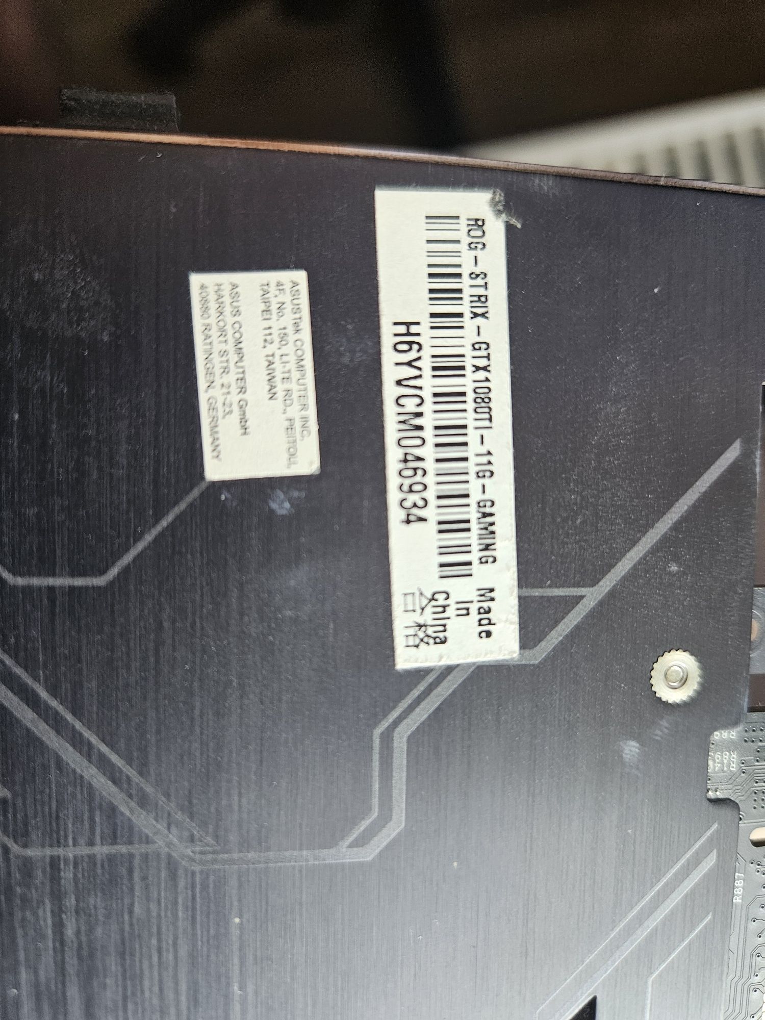 GTX 1080ti ROG Strix 11GB